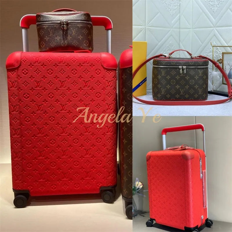 All RED Luggage Set